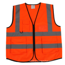 Hi-Viz Zipper Front Safety Vest